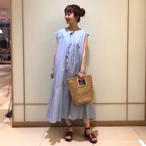 Ne Quittez Pas Striped Maxi Dress